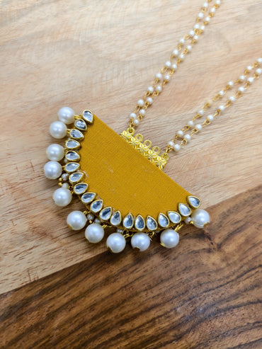 fabric long jewellery handmade