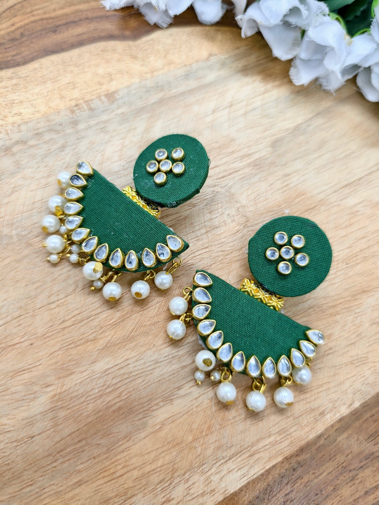 fabric long jewellery handmade