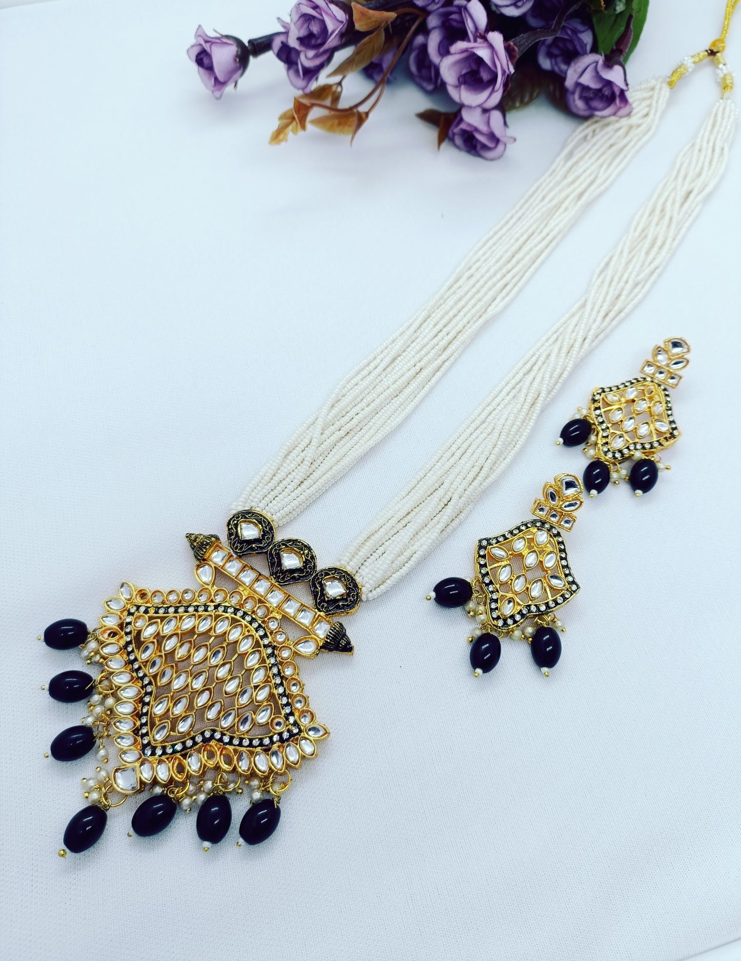 Raja ji long set trending necklace for women