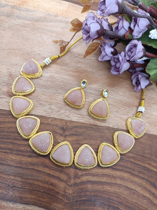 Only tringle with kundan set for women