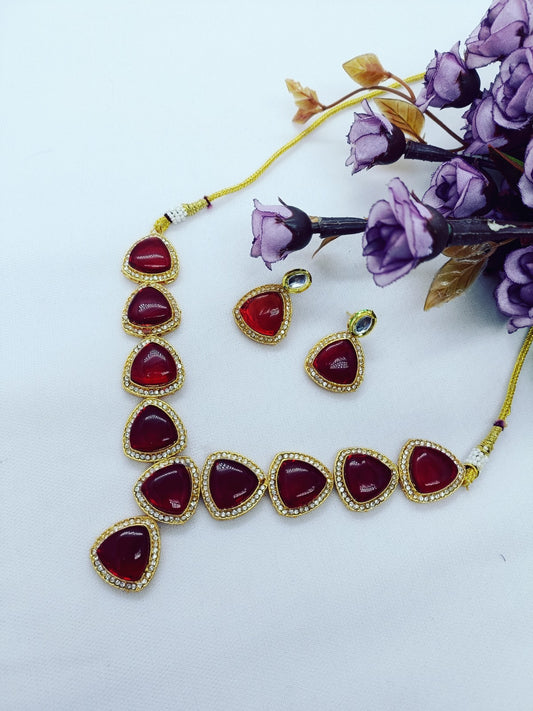 Twinkling graceful manalisha women nacklace set