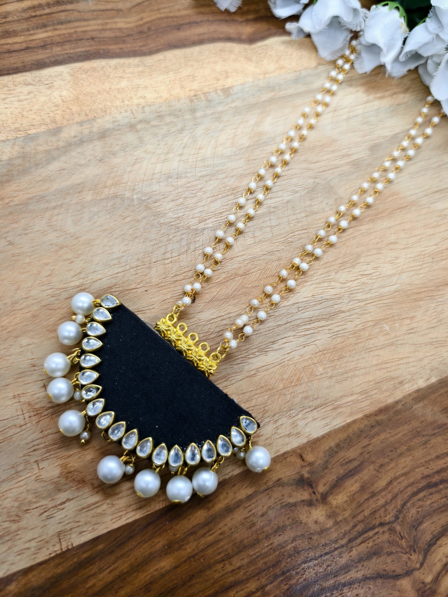 fabric long jewellery handmade