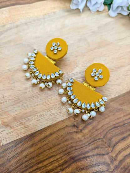 fabric long jewellery handmade