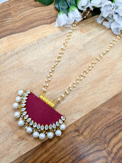 fabric long jewellery handmade