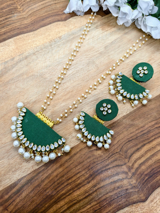 fabric long jewellery handmade