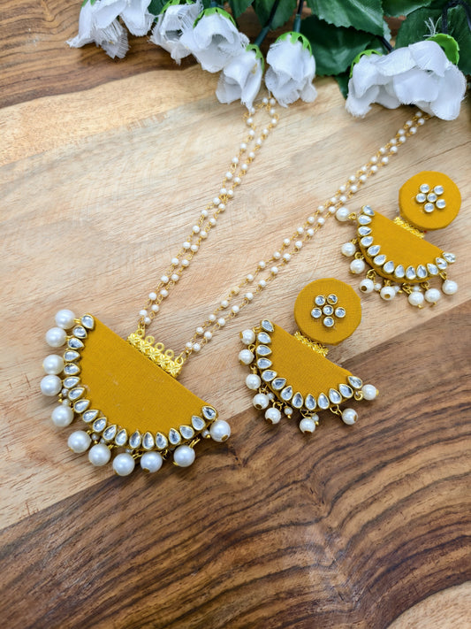 fabric long jewellery handmade