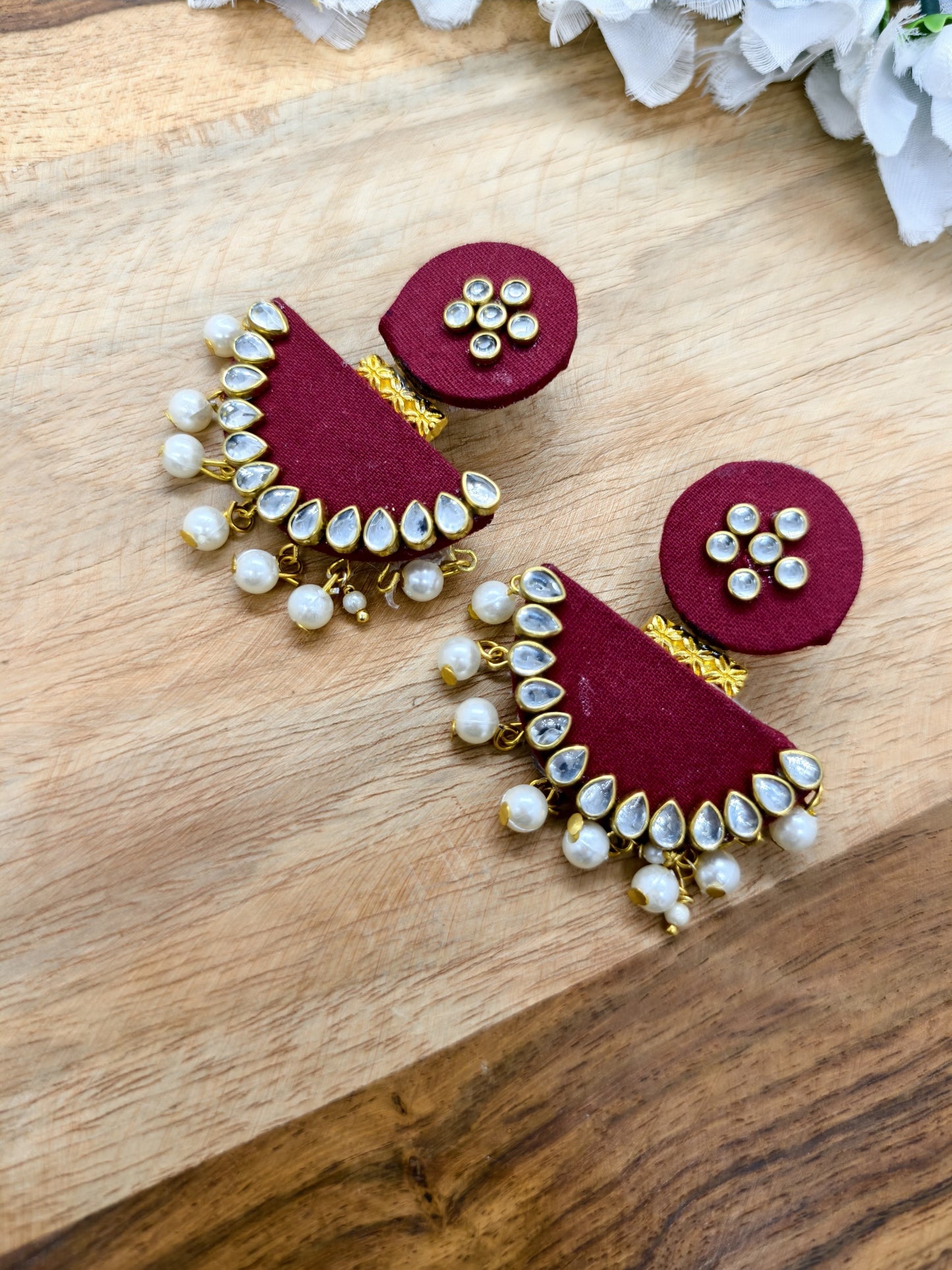 fabric long jewellery handmade