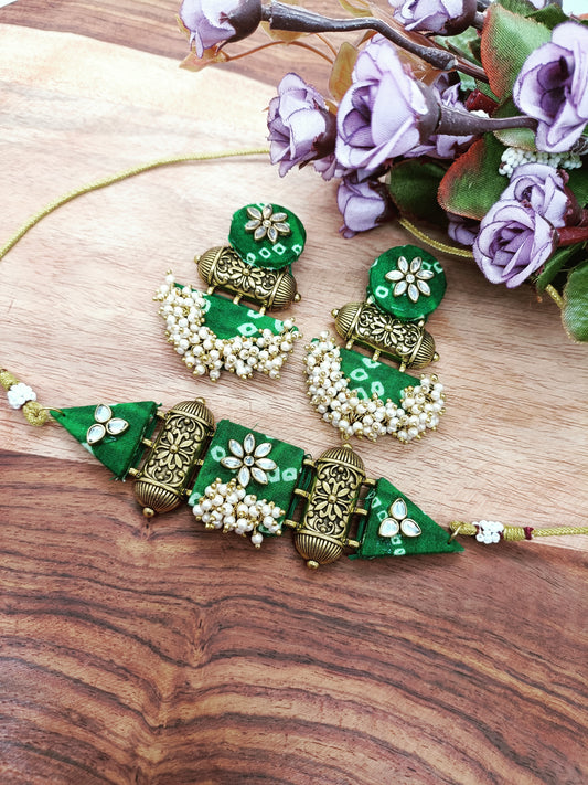 Handmade necklace set for women hand - craft veda