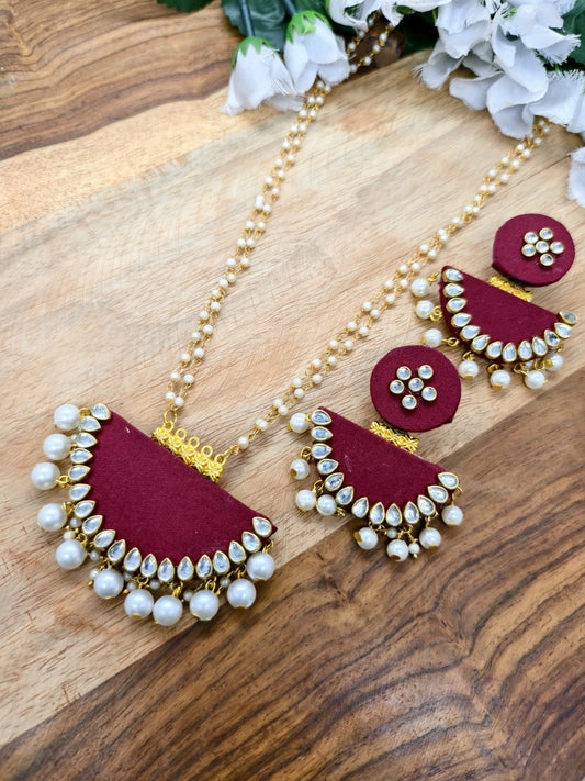 fabric long jewellery handmade