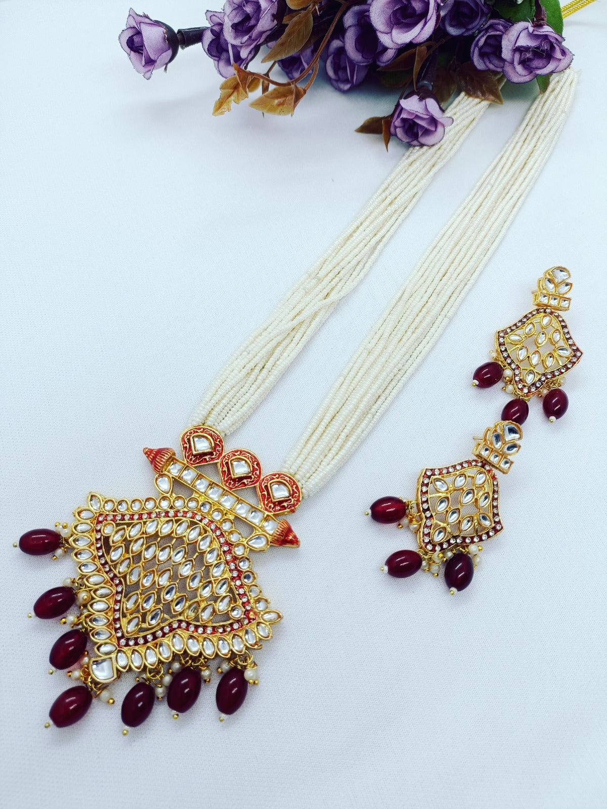 Raja ji long set trending necklace for women dsara
