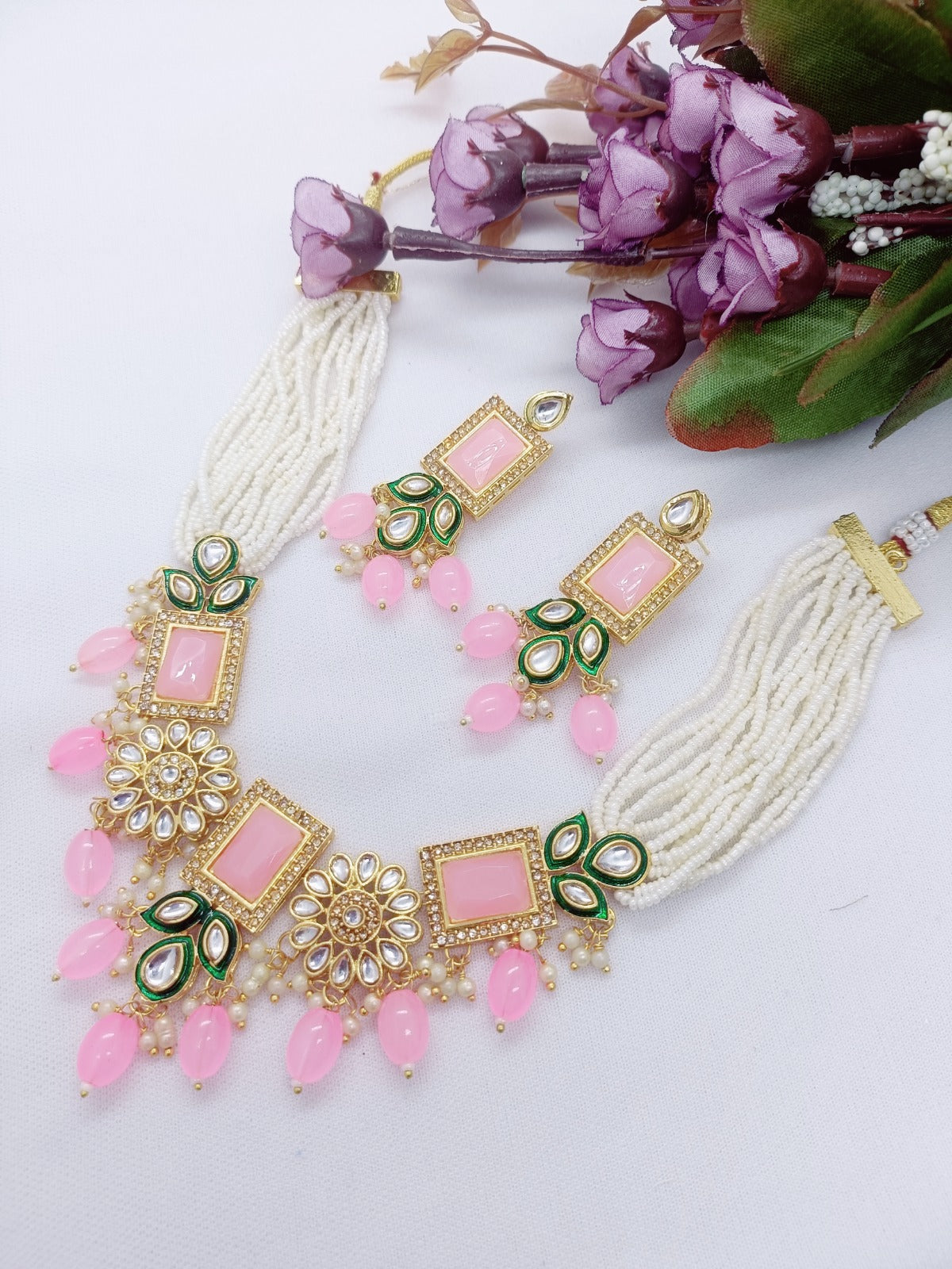 twinkling gracefuul women necklace chokii shape dsara