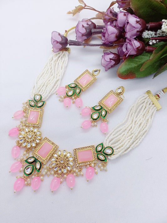 twinkling gracefuul women necklace chokii shape dsara