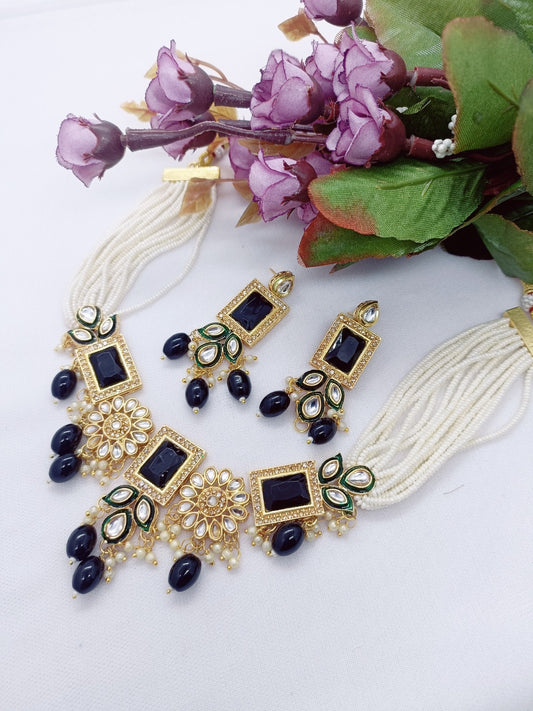 twinkling gracefuul women necklace chokii shape dsara