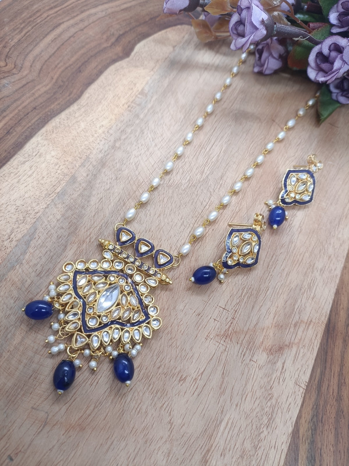 Chota raja set with rice aanti chain necklace fo women /long set /south look